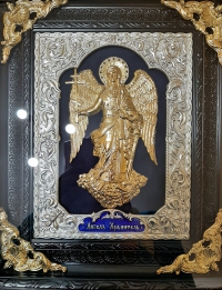 Ікона "Ангел Хранитель" (30х34, позолота і сріблення, з кутиками №3/1)