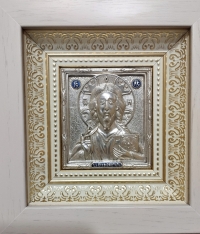 Икона Богородицы "Казанская" (14х15, серебрение)