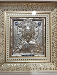 Ікона Ісуса Христа "Спаситель" (14х15, сріблення, ф5)