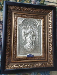 Ікона "Ангел Хранитель" (26х32, фігура в сріблі №11)