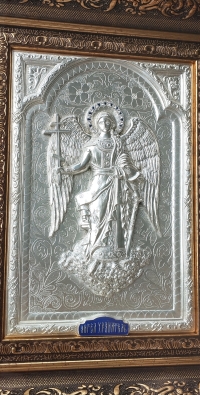 Ікона "Ангел Хранитель" (26х32, фігура в сріблі №11)